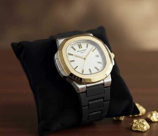 ⚜️🕰️Reloj Estilo Patek Correa de Goma – Calidad Premium 1,1🕰️⚜️
