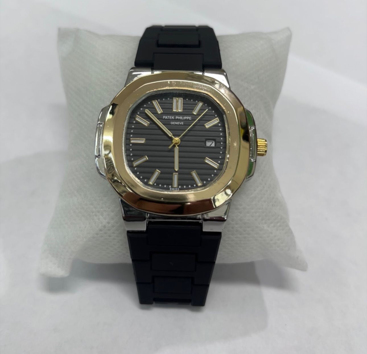 ⚜️🕰️Reloj Estilo Patek Correa de Goma – Calidad Premium 1,1🕰️⚜️