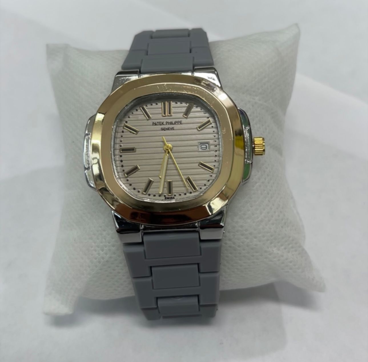 ⚜️🕰️Reloj Estilo Patek Correa de Goma – Calidad Premium 1,1🕰️⚜️